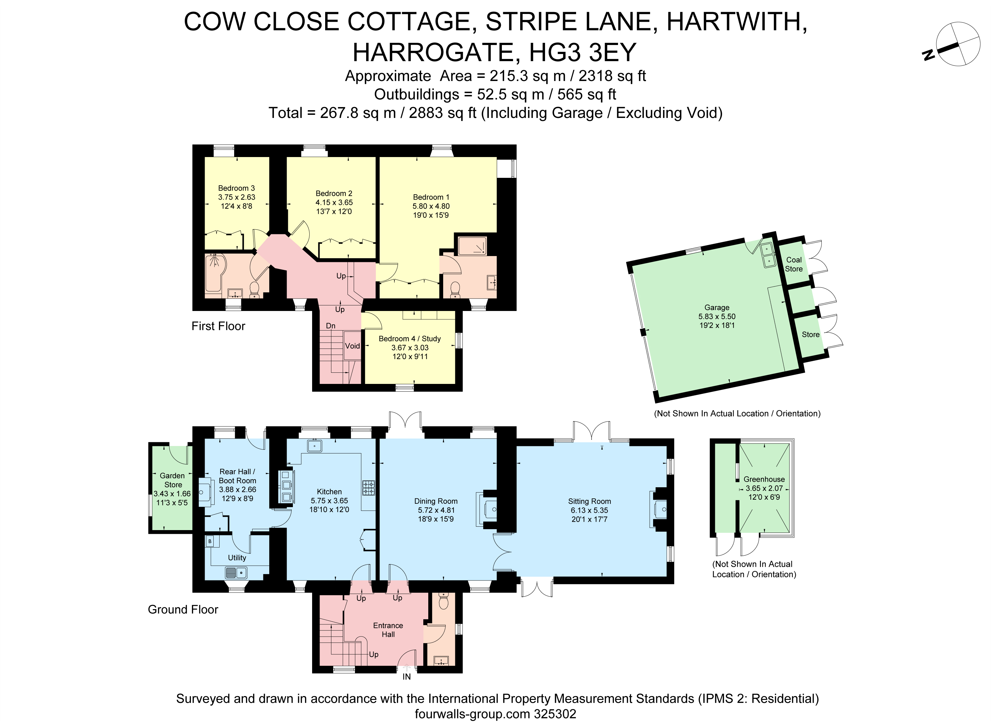 House For Sale Near Harrogate Cow Close Cottage Hartwith